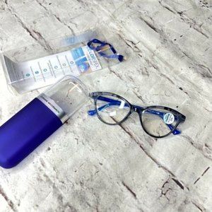 ColorSpex By Corinne McCormack Blue Light Blocking Glasses +0.00 Blue Tort